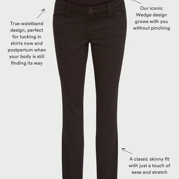Hatch | The Slim Maternity Jean | Jet Black | Size 29 - Picture 6 of 6